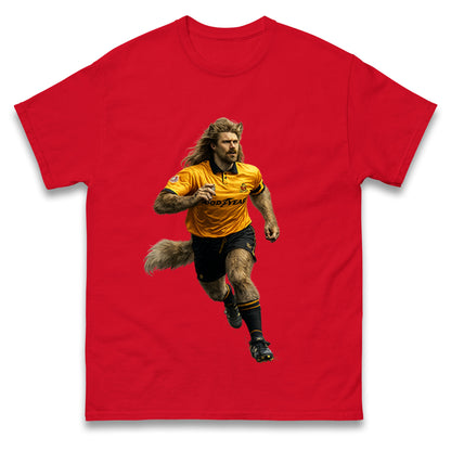 Retro John The Wolf Wolves Football T Shirt