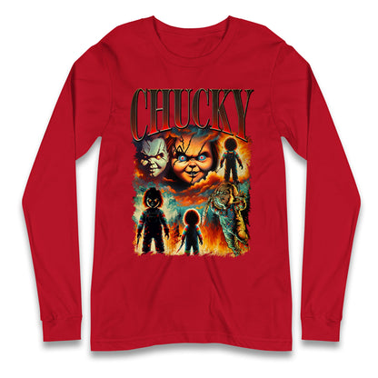 Chucky Doll Halloween Bootleg Long Sleeve T Shirt
