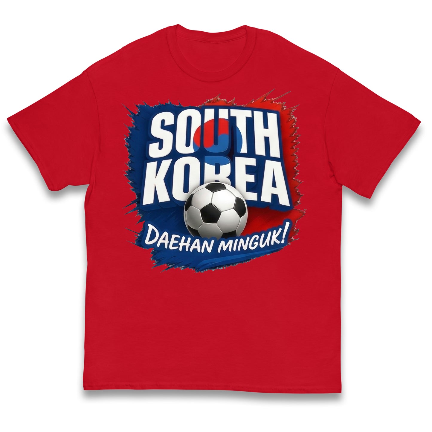 South Korea Football Kids T Shirt