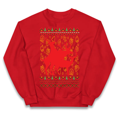 Reindeer Making Fun Christmas Jumper