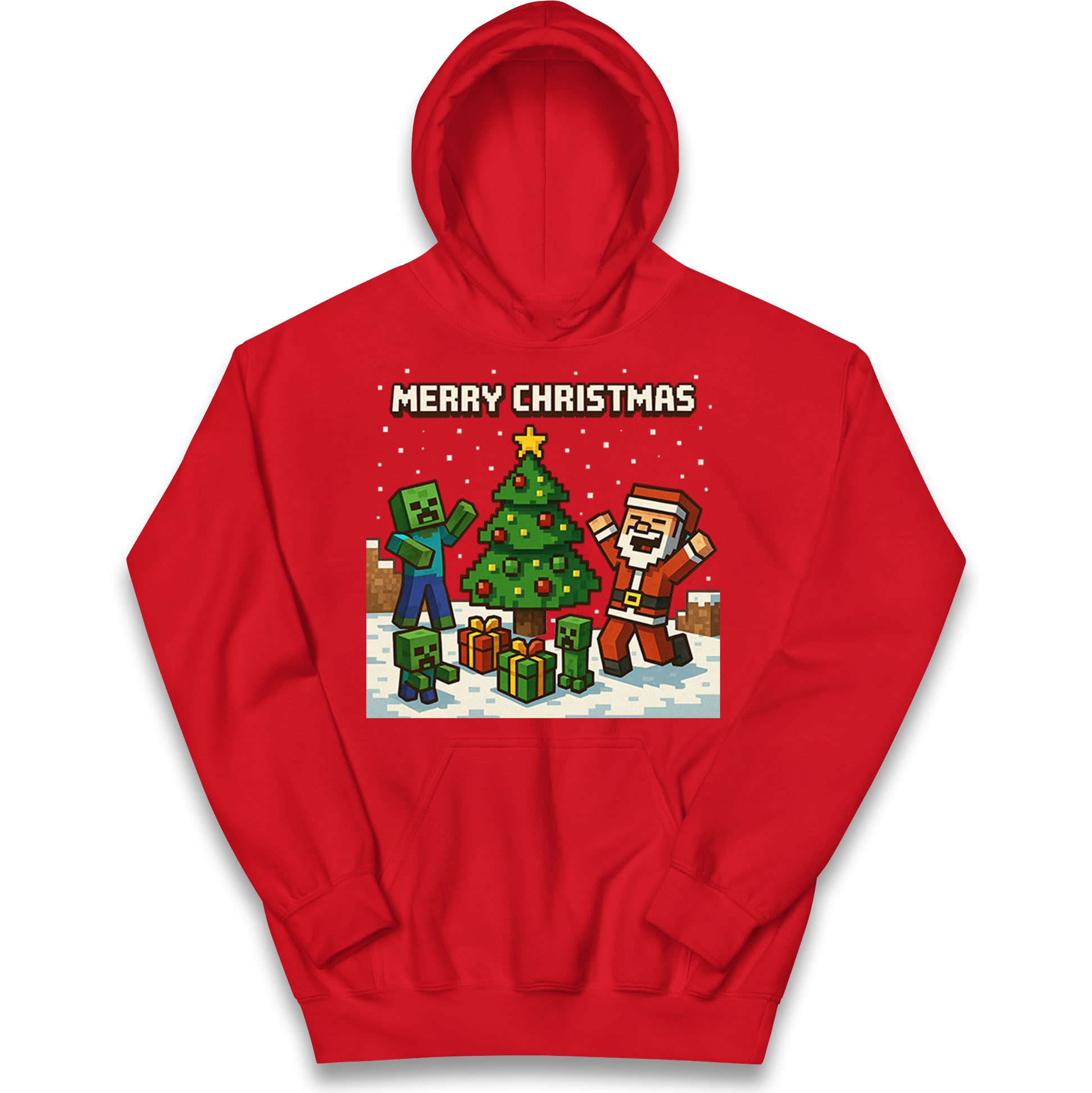 Minecraft Christmas Kids Hoodie