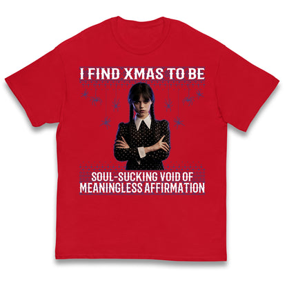 Wednesday Christmas Kids T Shirt