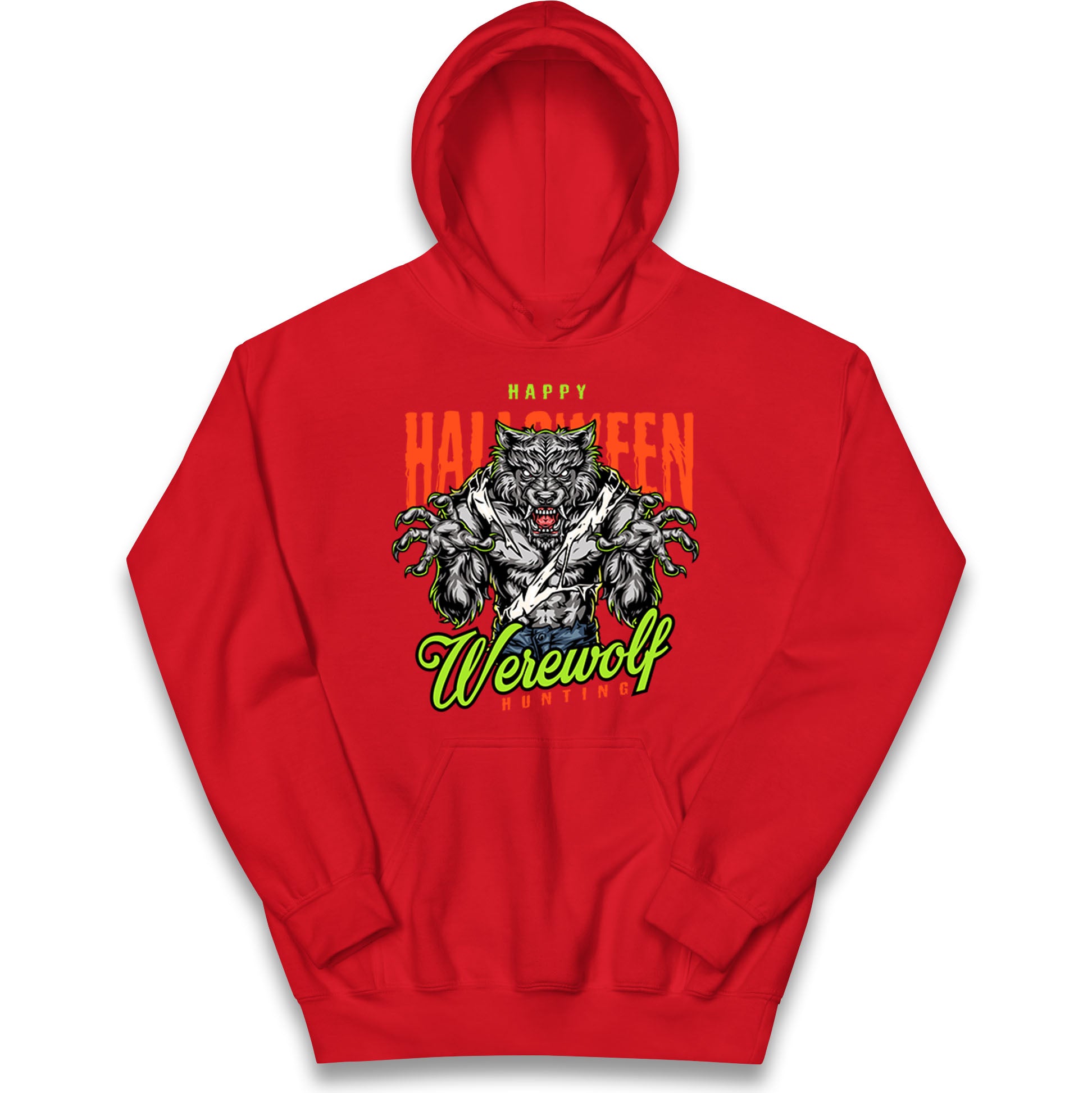 Halloween Werewolf Kids Hoodie