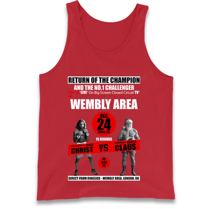 Jesus Christ Vs Santa Claus Tank Top