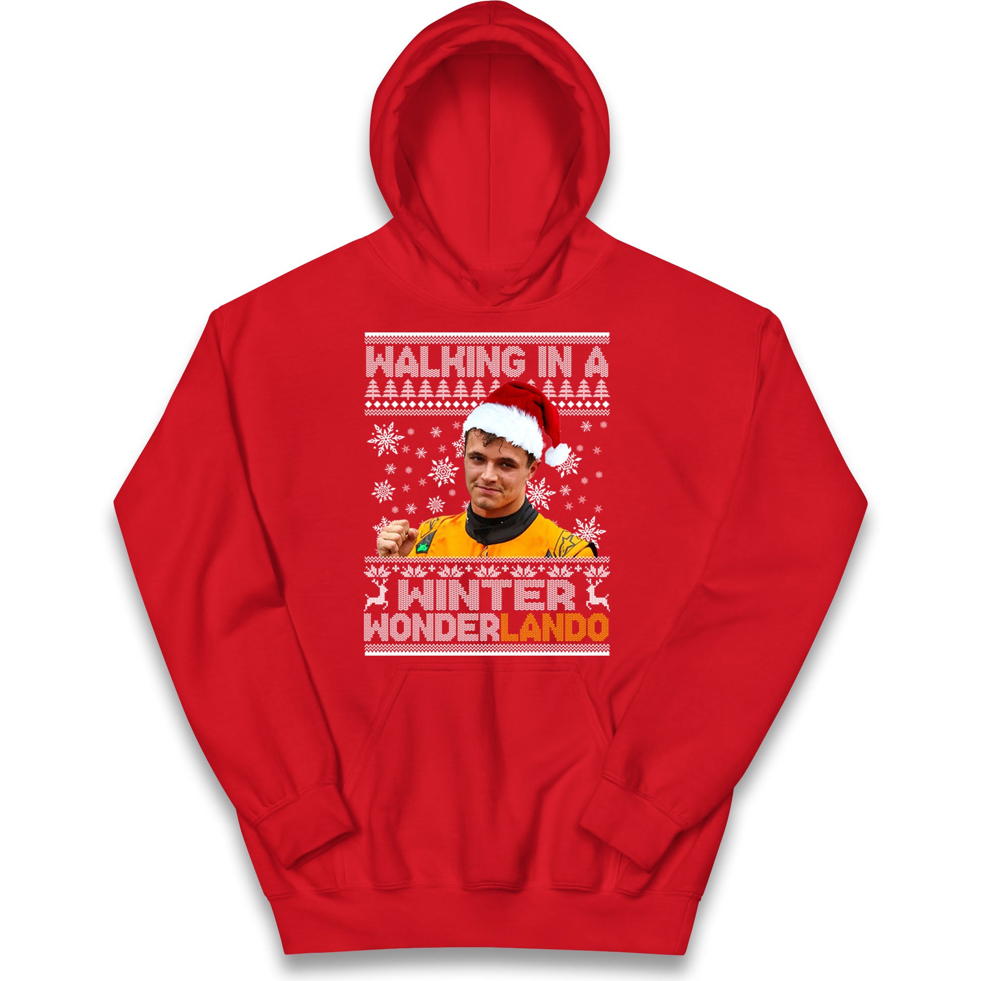 Lando Norris Christmas Kids Hoodie