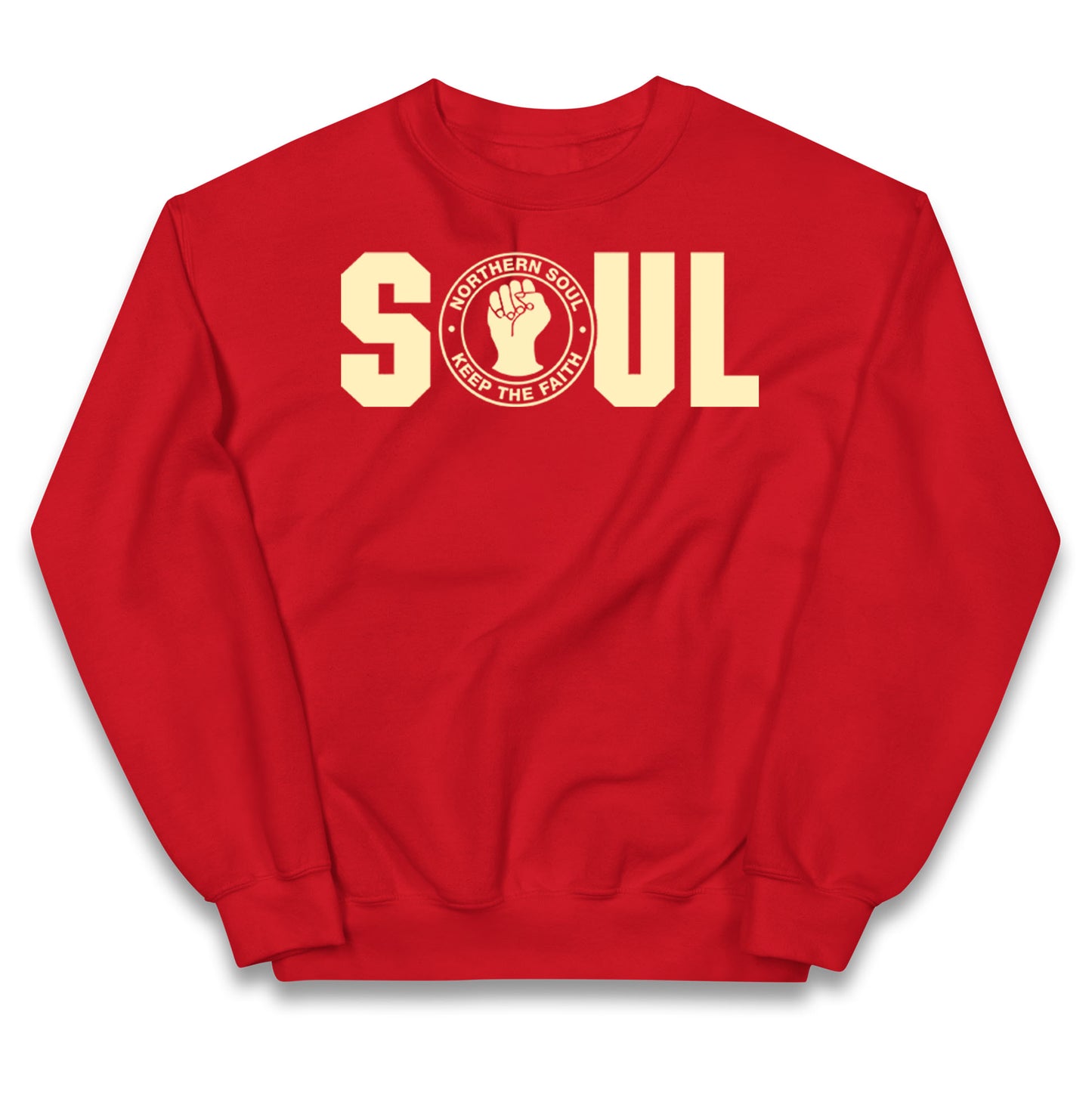 Northern Soul Keep The Faith Logo Kids Jumper 