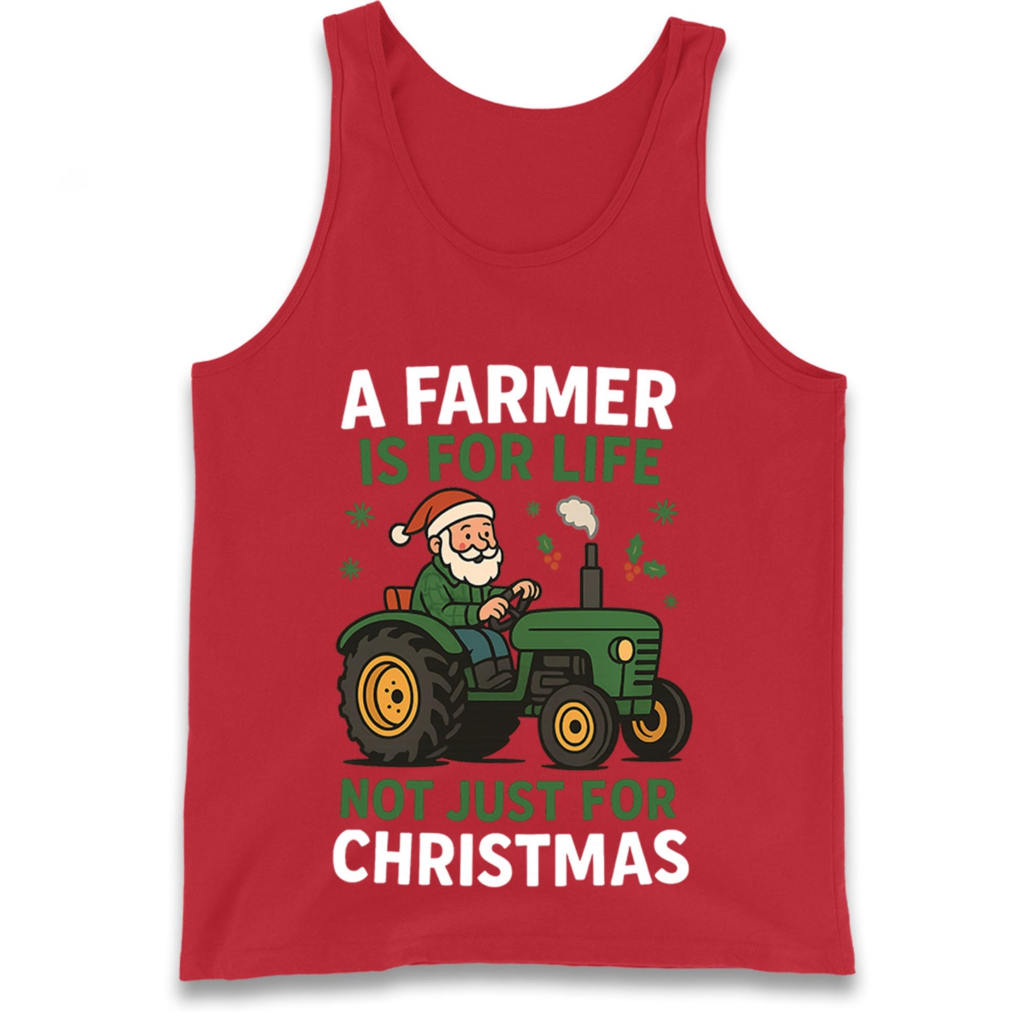 Farmer Christmas Tank Top