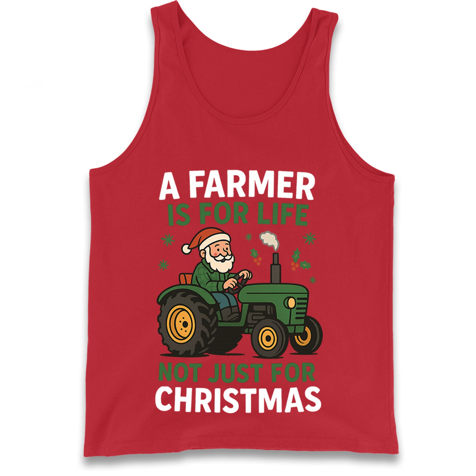 Farmer Christmas Tank Top