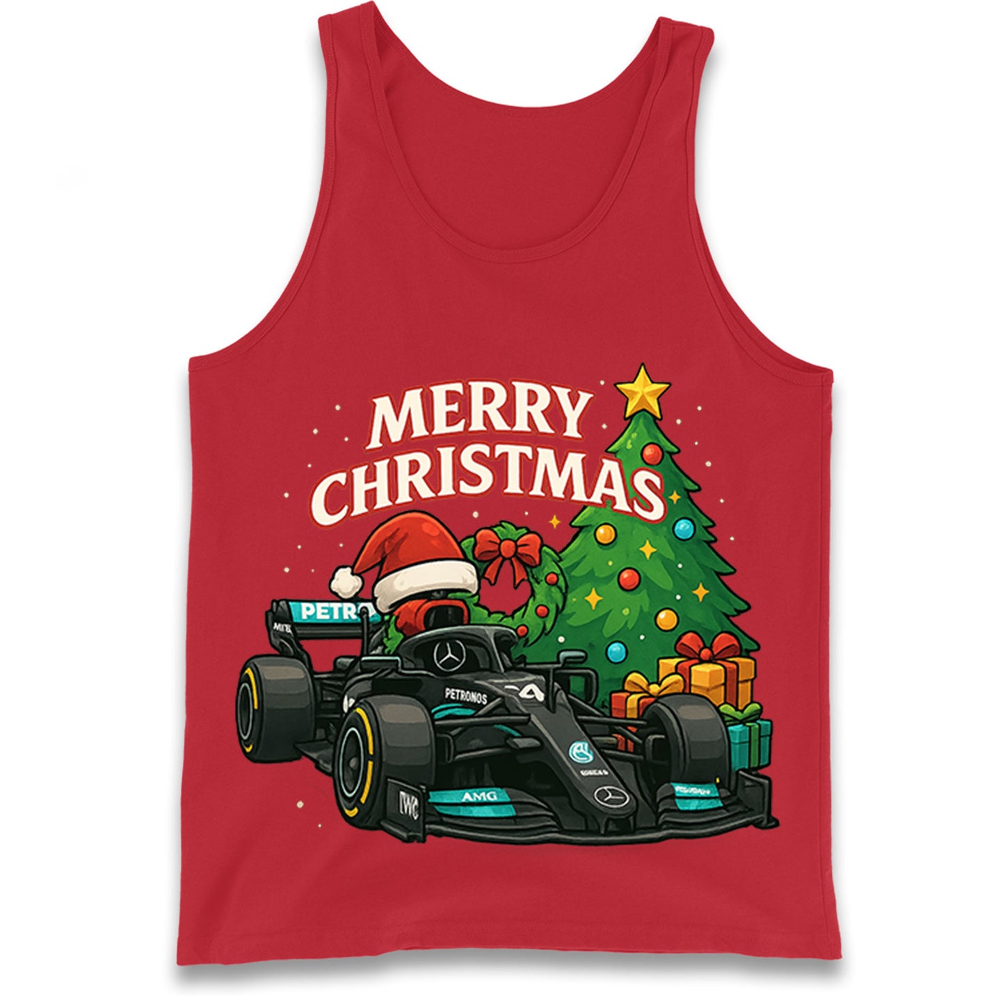 Mercedes F1 Christmas Tank Top
