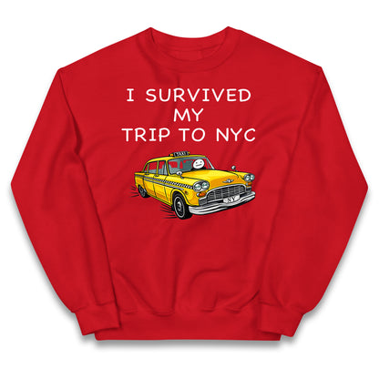 I Survived My Trip To NYC Yellow Taxi Kids Jumper