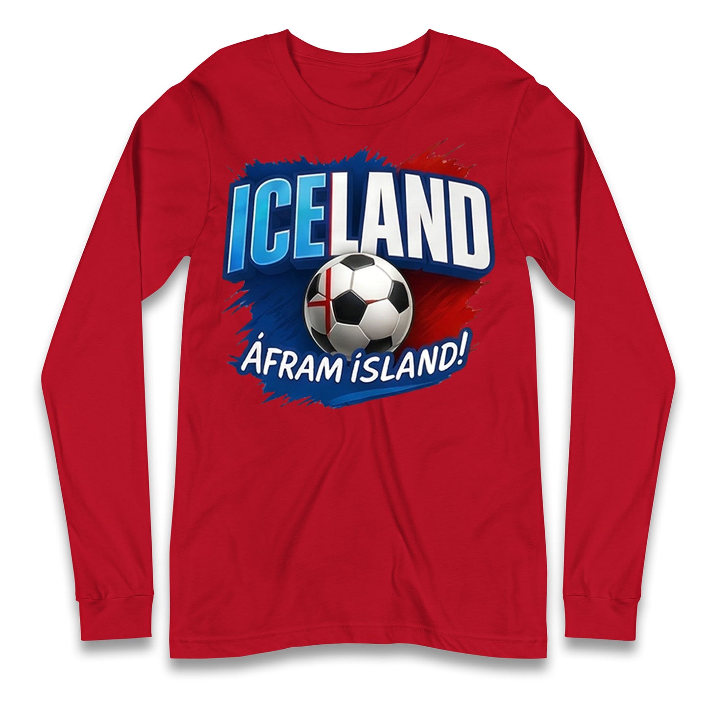 Iceland Retro World Cup Longsleeve T Shirt