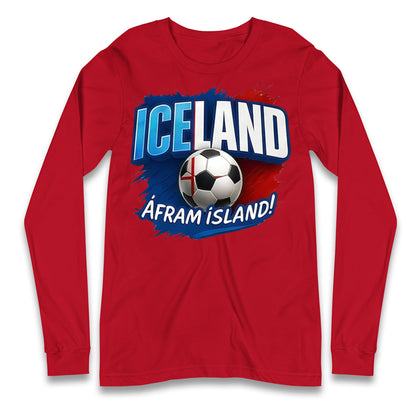 Iceland Retro World Cup Longsleeve T Shirt