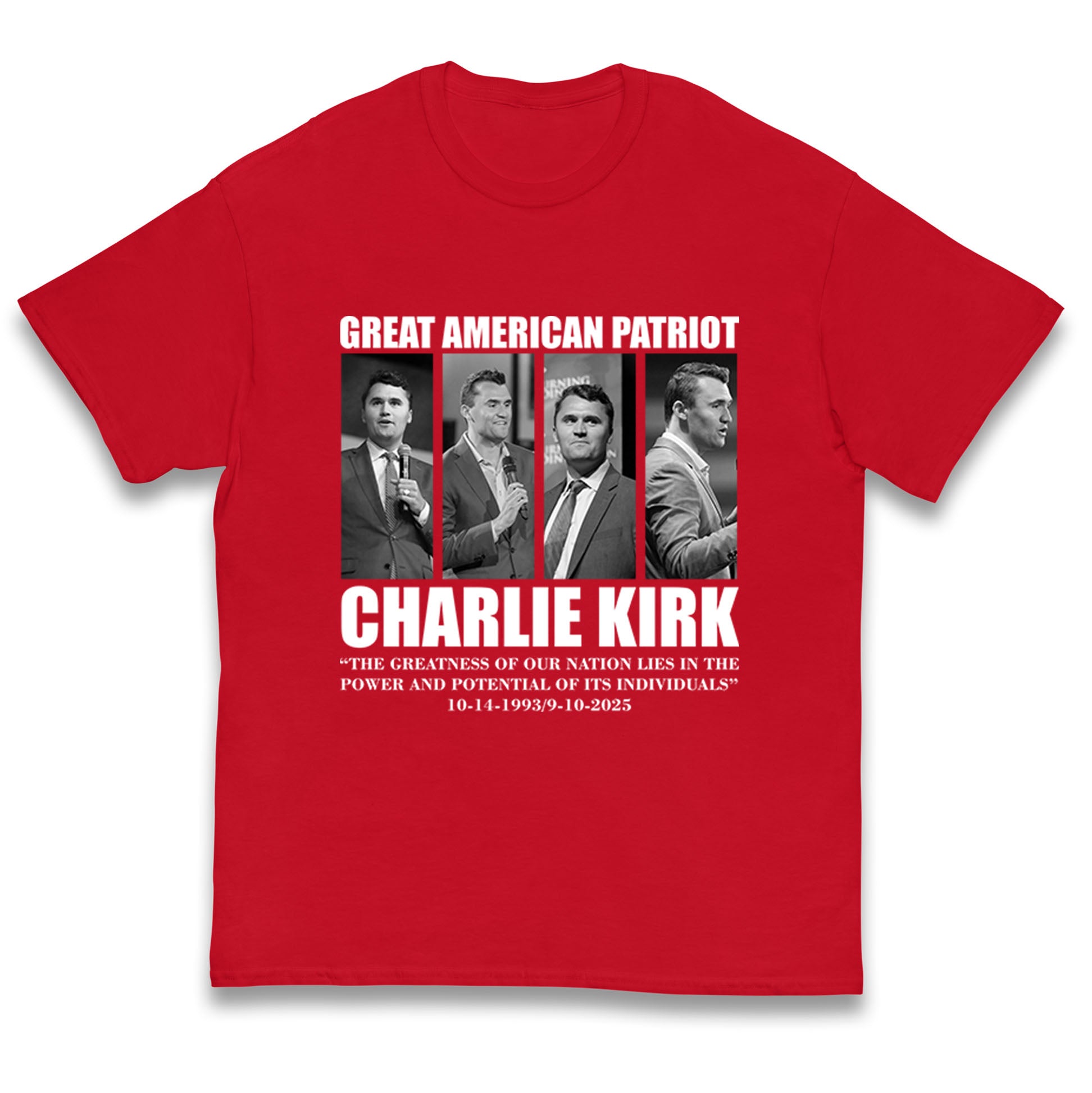 Charlie Kirk Kids T Shirt