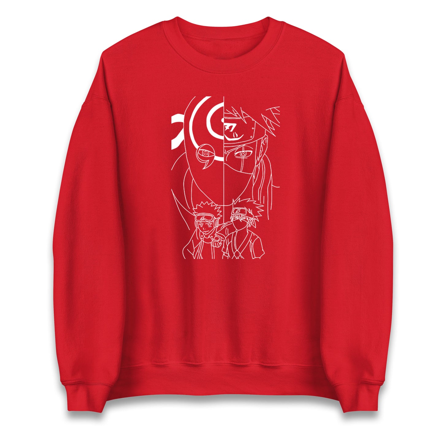 Naruto Shippuden Sweatshirt Obito Uchiha, Kakashi Hatake, And Friends Top