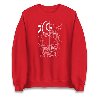 Naruto Shippuden Sweatshirt Obito Uchiha, Kakashi Hatake, And Friends Top