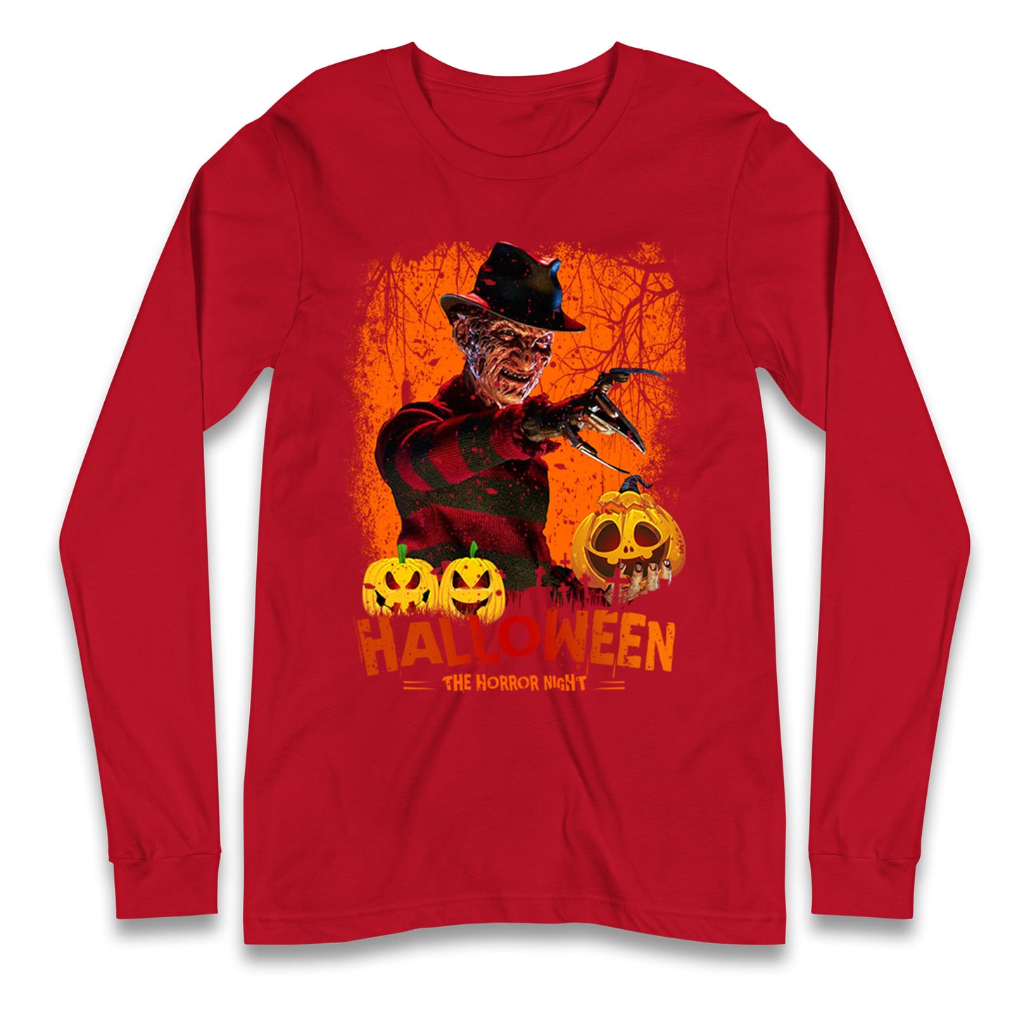 Freddy Krueger Halloween Horror Night Long Sleeve T Shirt