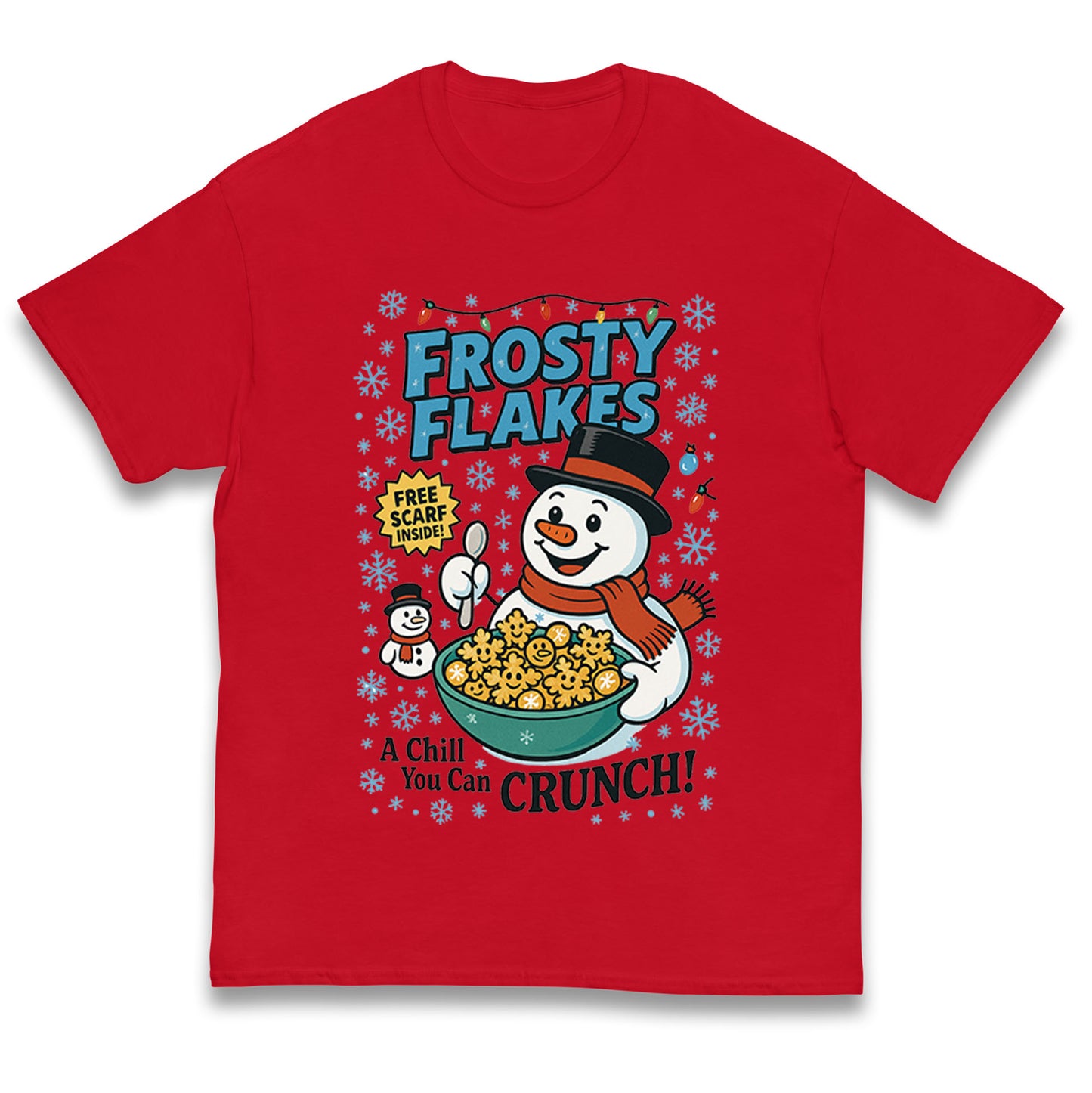 Snowman Christmas Kids T Shirt