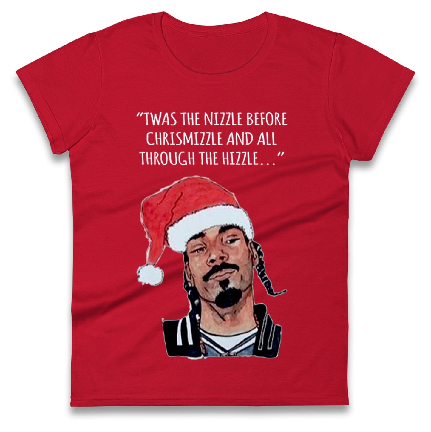 Santa Snoop Dogg Ladies T Shirt