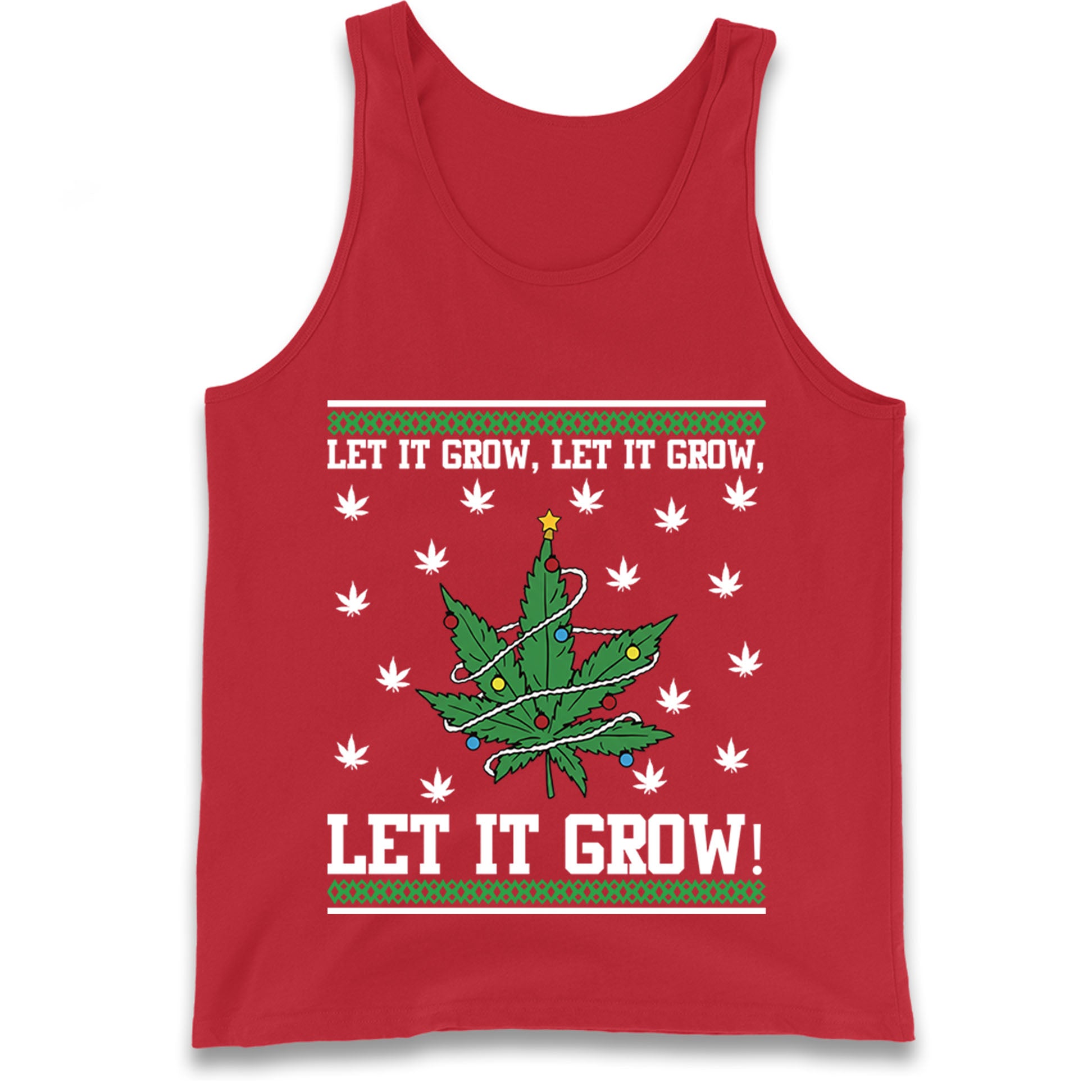 Cannabis Christmas Tank Top
