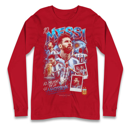 10 Messi Argentina Longsleeve T Shirt