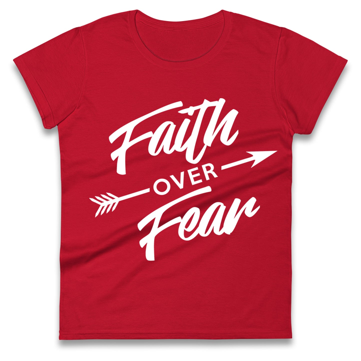 Faith Over Fear Womens Tee Top