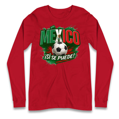 Mexico Retro World Cup Longsleeve T Shirt 
