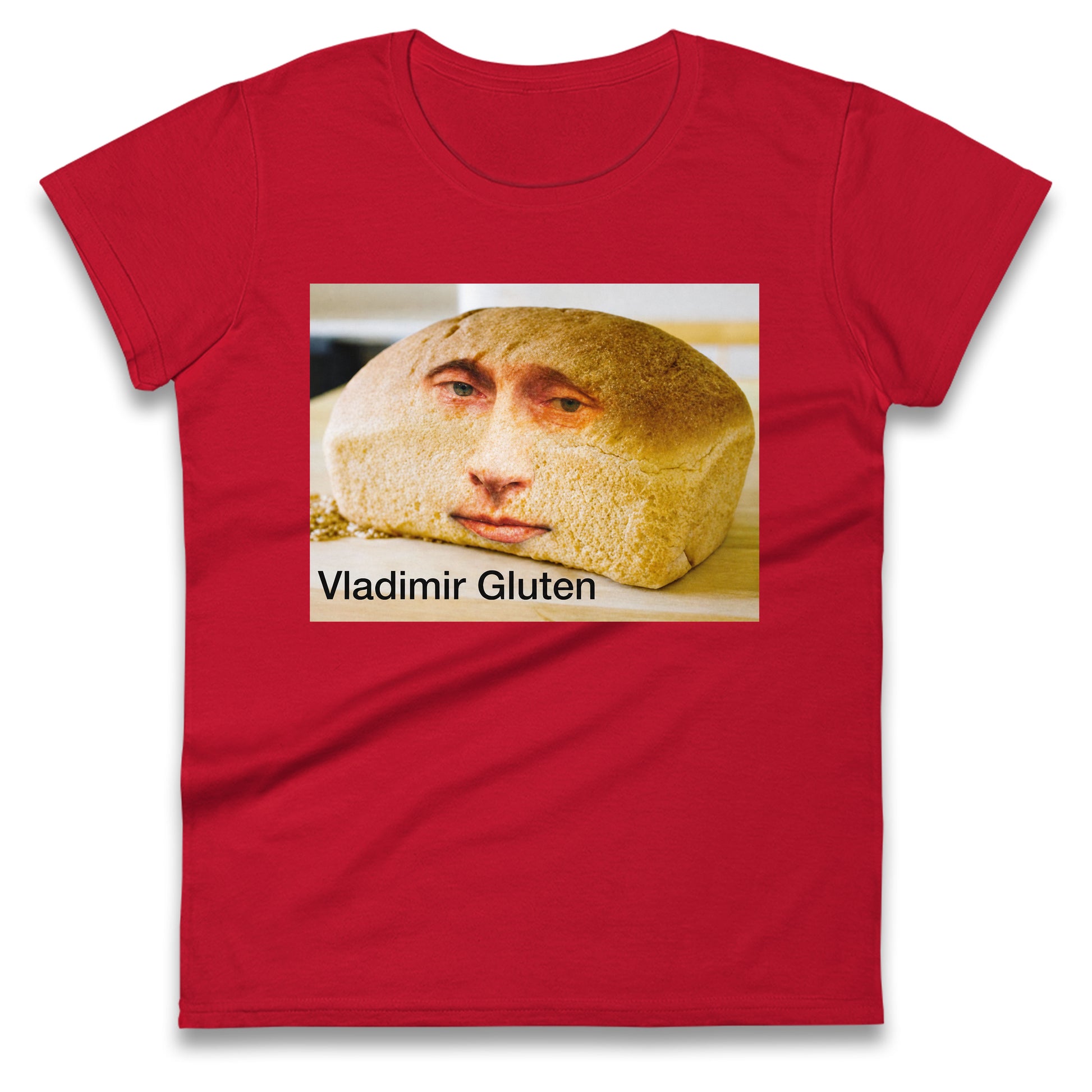 Vladimir Gluten Meme Inappropriate Gluten Tolerant Ladies T Shirt 