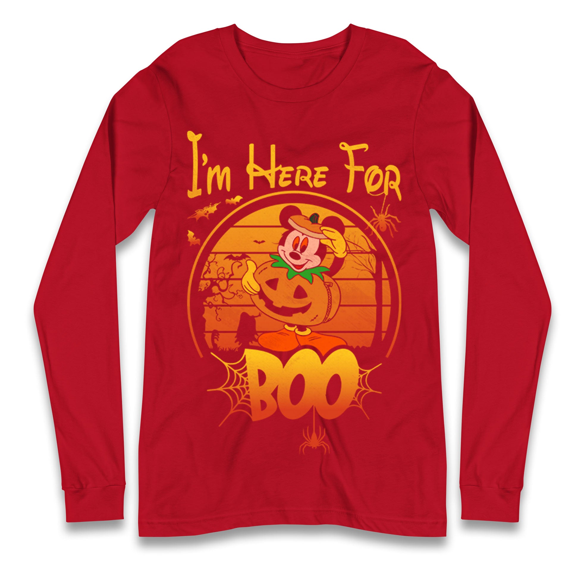 Mickey Mouse Im Here For Boo Halloween T Shirt
