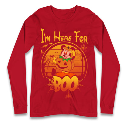 Mickey Mouse Im Here For Boo Halloween T Shirt

