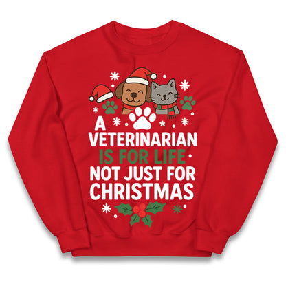 Veterinarian Christmas Kids Jumper