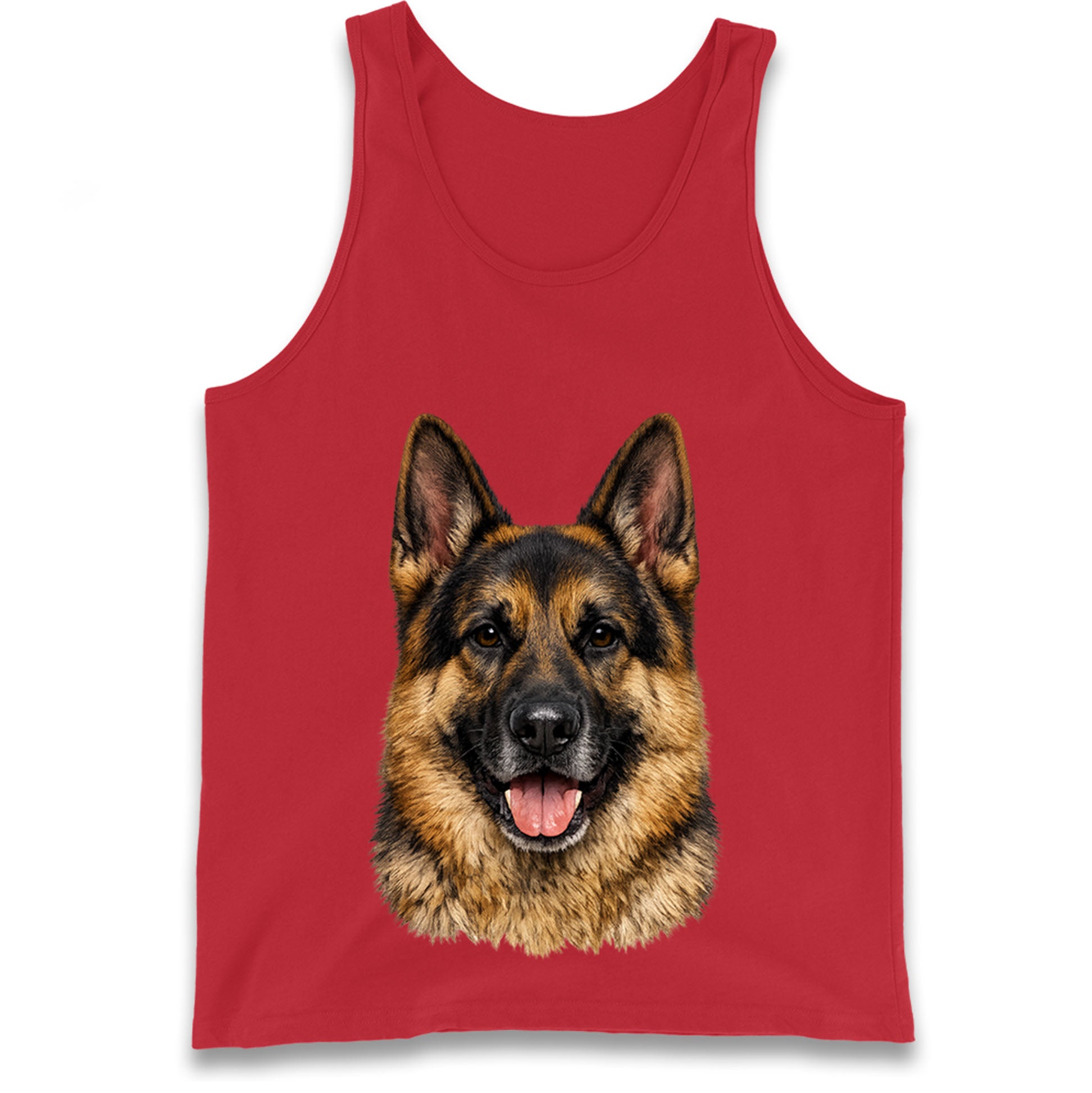 German Shepherd Dog Face Tank Top