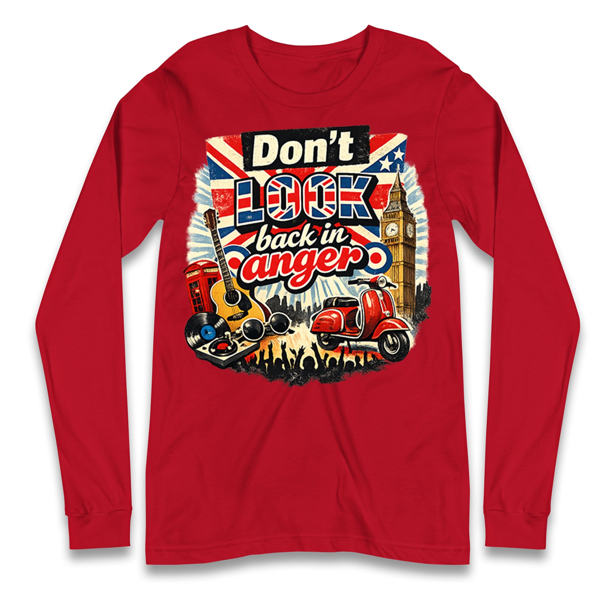 Don't Look Back In Anger Longsleeve T Shirt