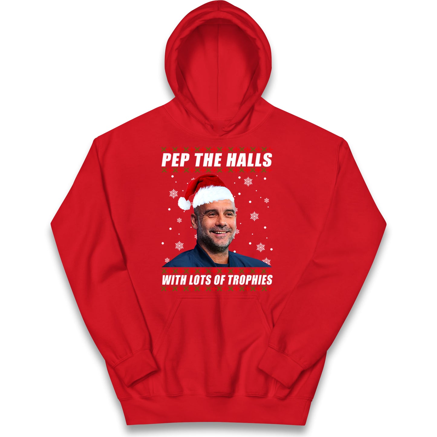 Pep Guardiola Christmas Kids Hoodie