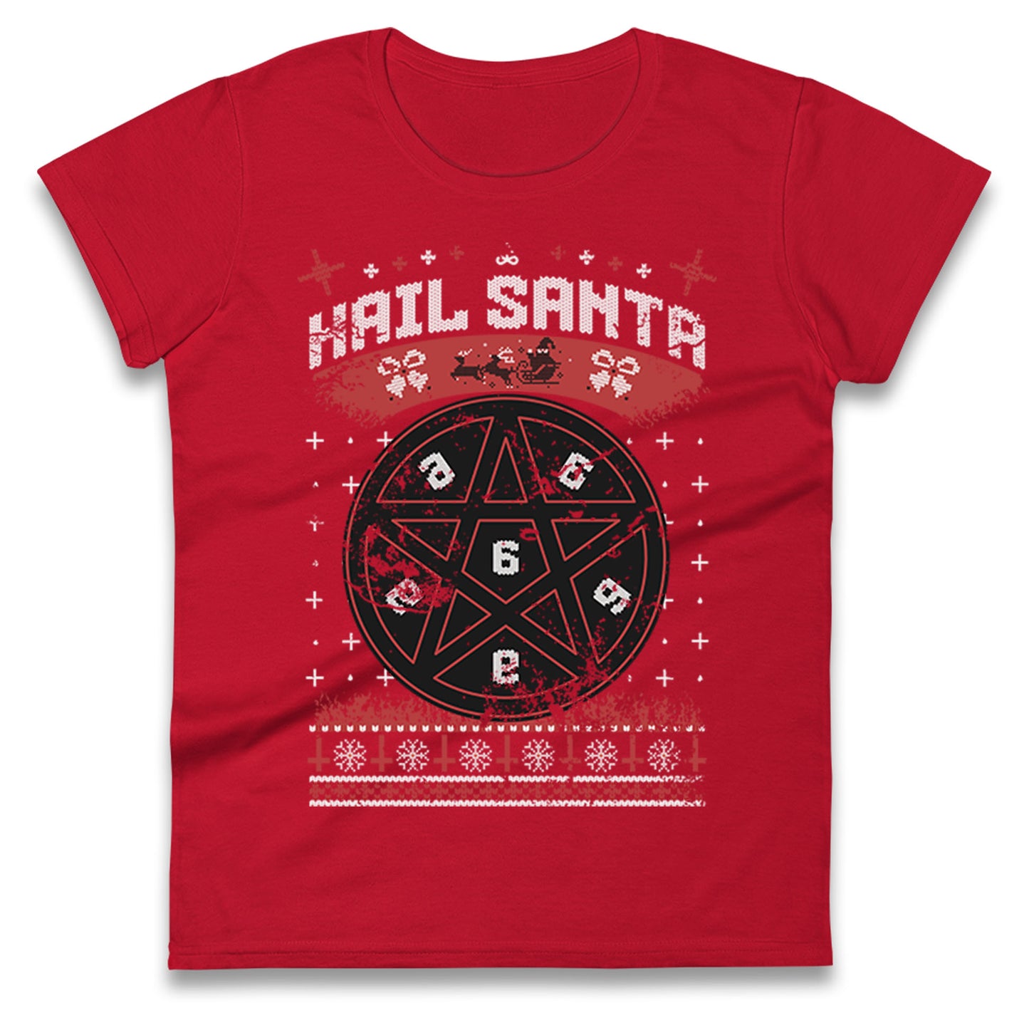 Hail Santa Ladies T Shirt
