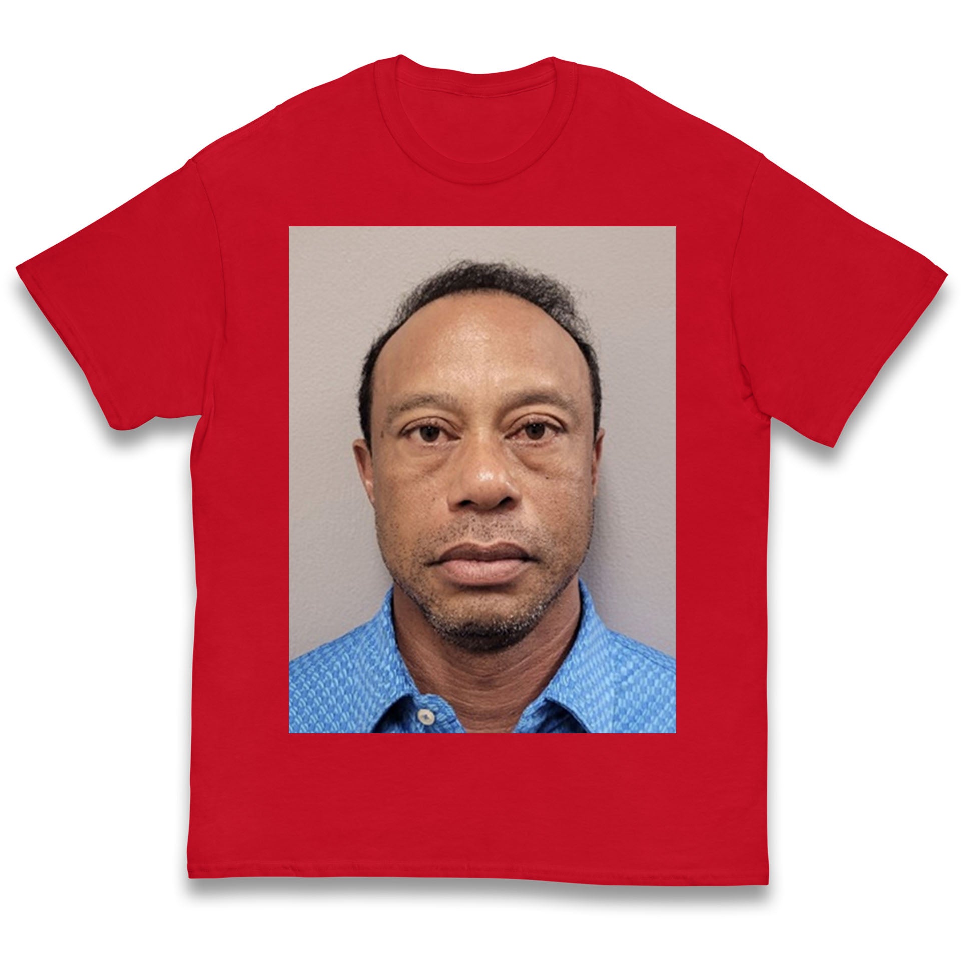 Tiger Woods Mugshot Kids T Shirt