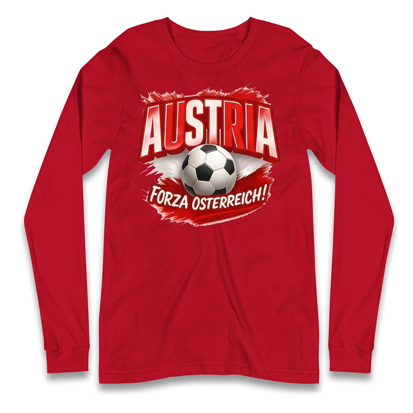 Austria Retro World Cup Longsleeve T Shirt