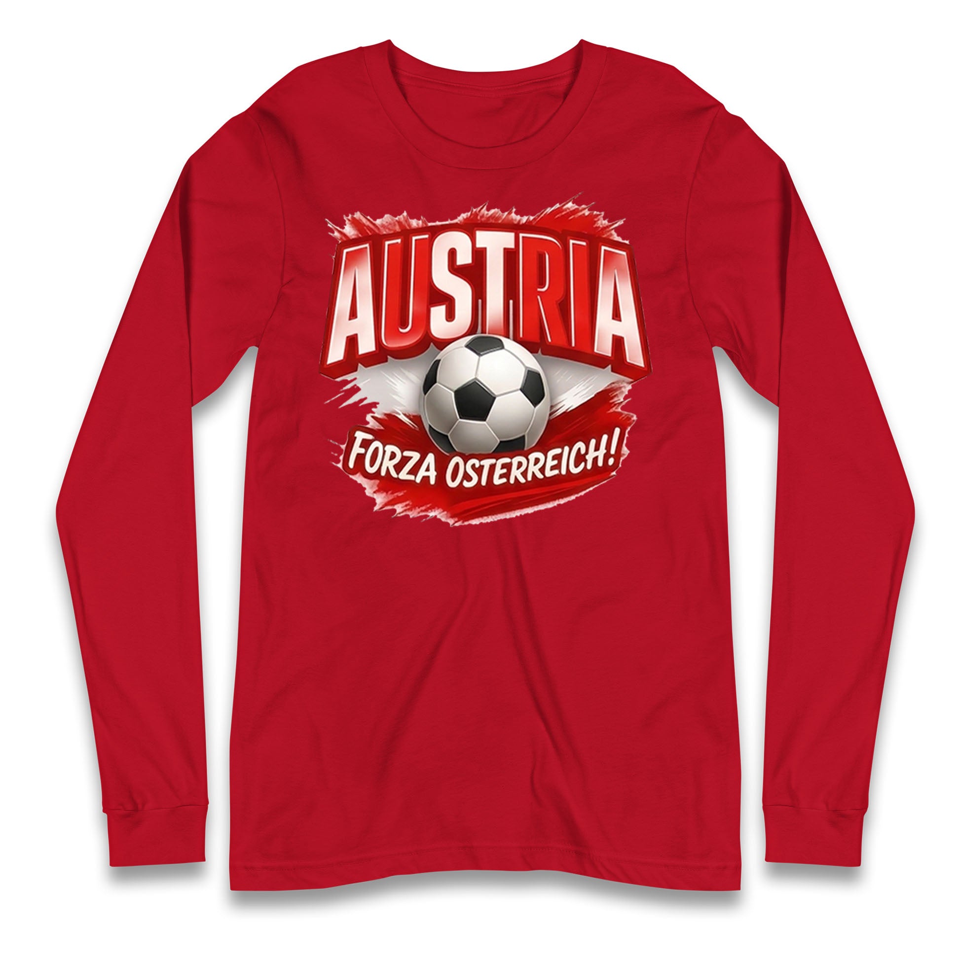 Austria Retro World Cup Longsleeve T Shirt