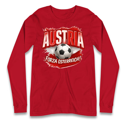 Austria Retro World Cup Longsleeve T Shirt
