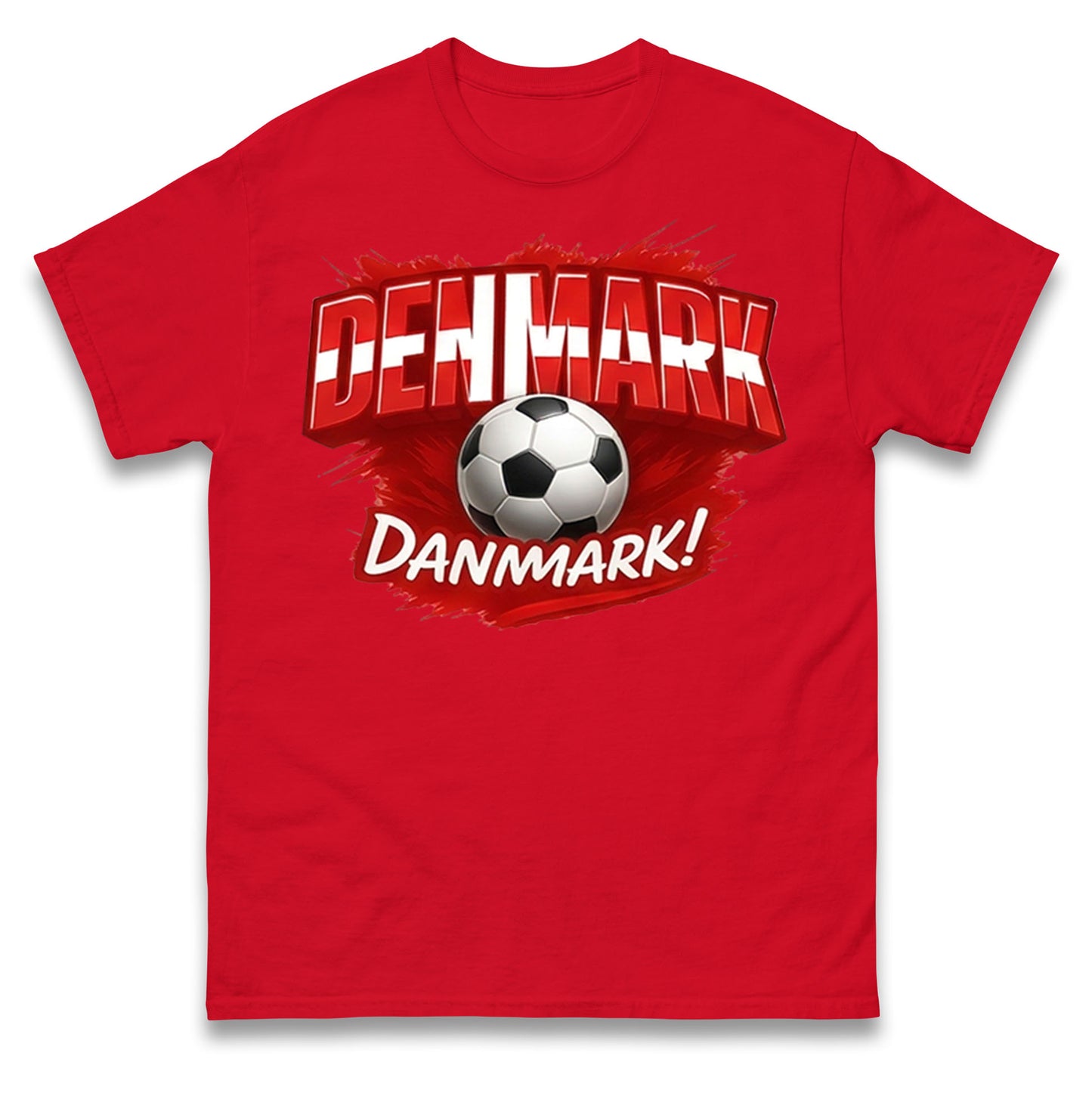 Denmark Retro World Cup T Shirt 