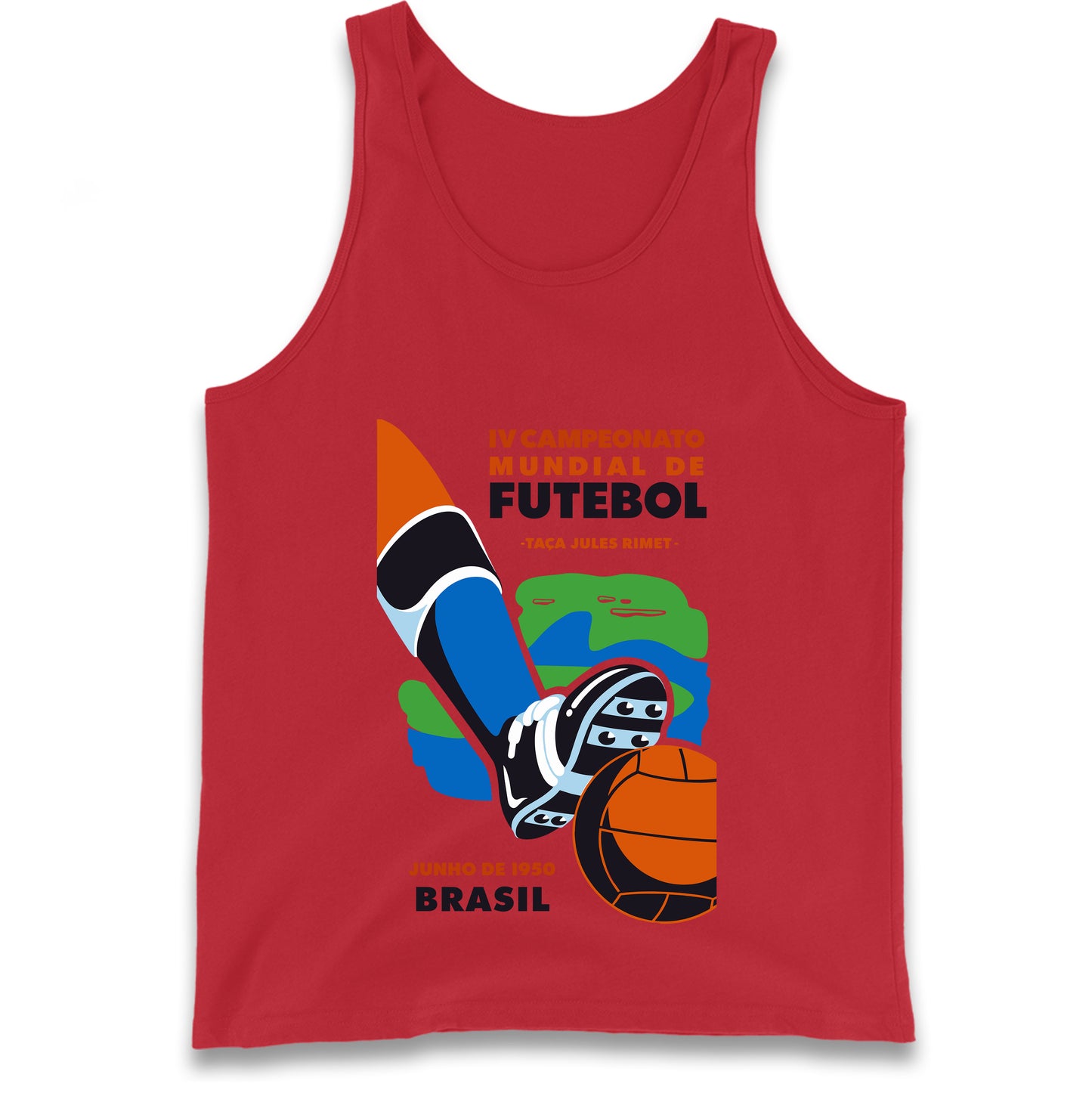 Brasil 1950 Retro World Cup Tank Top