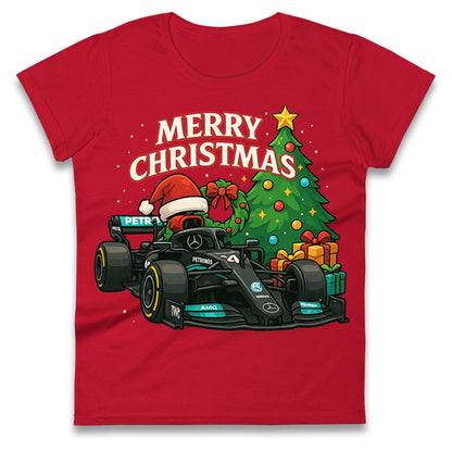 Mercedes F1 Christmas Ladies Shirt