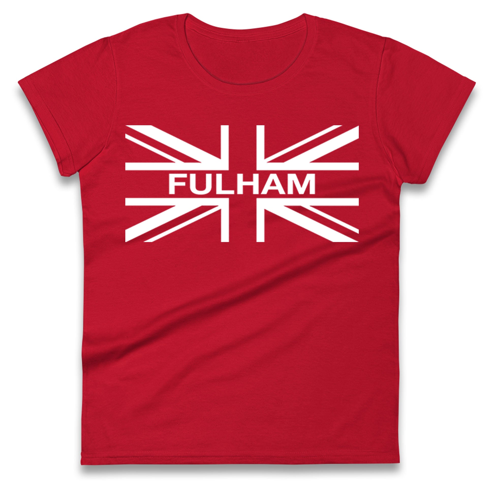 Fulham Football Flag Ladies T Shirt