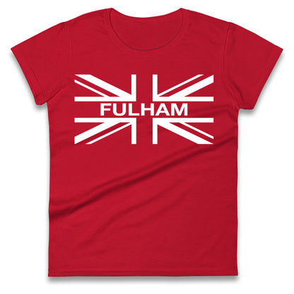Fulham Football Flag Ladies T Shirt