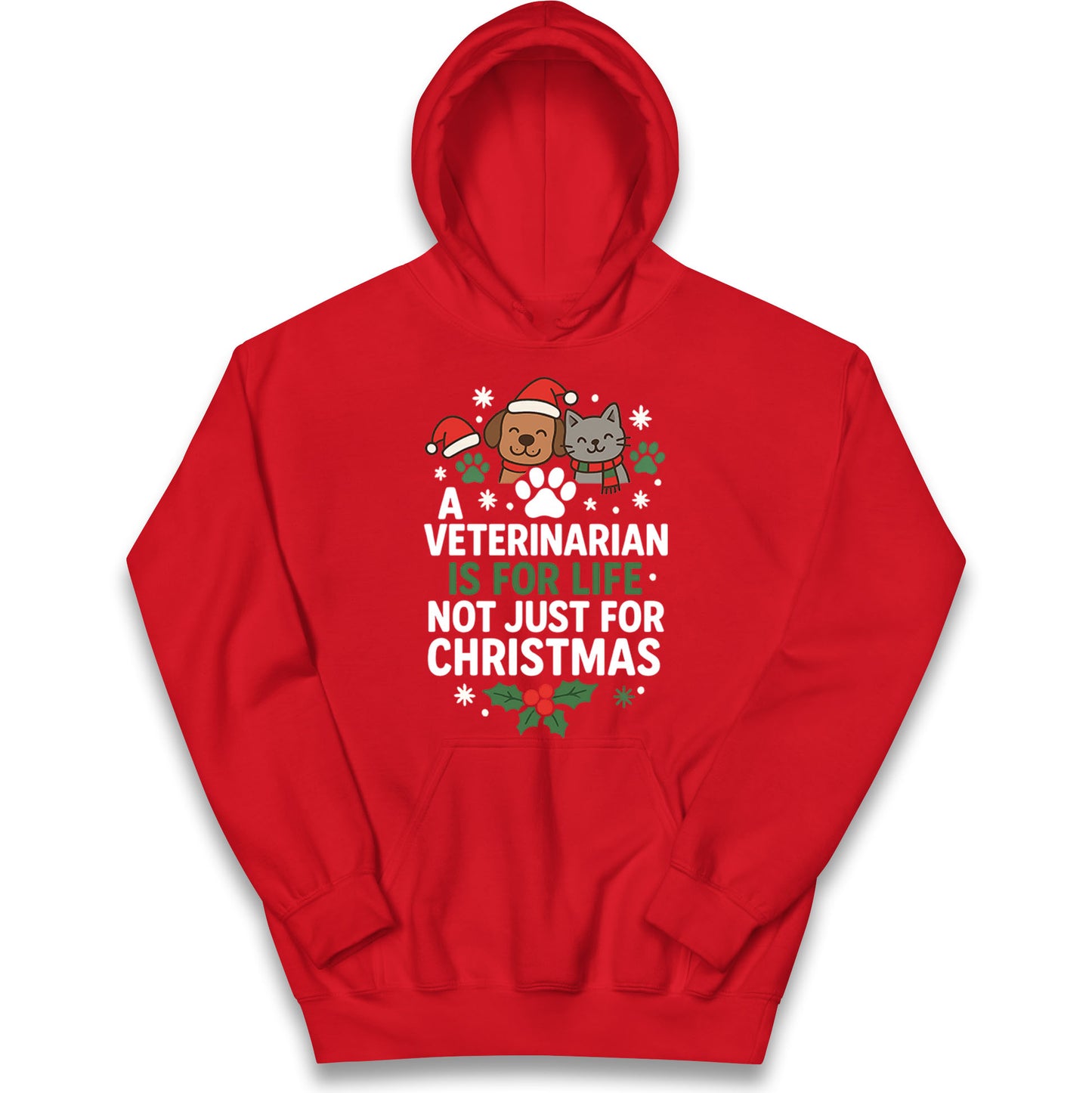 Veterinarian Christmas Kids Hoodie