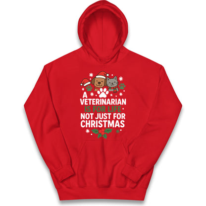 Veterinarian Christmas Kids Hoodie