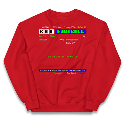 Portsmouth FA Cup Winners 2008 Kids Jumper