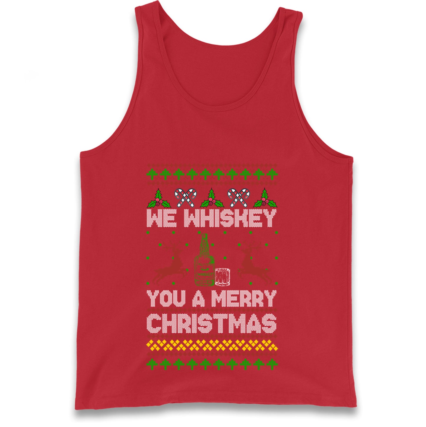 whisky Christmas Tank Top