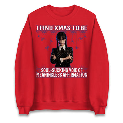 Wednesday Addams Family Christmas Jumper
