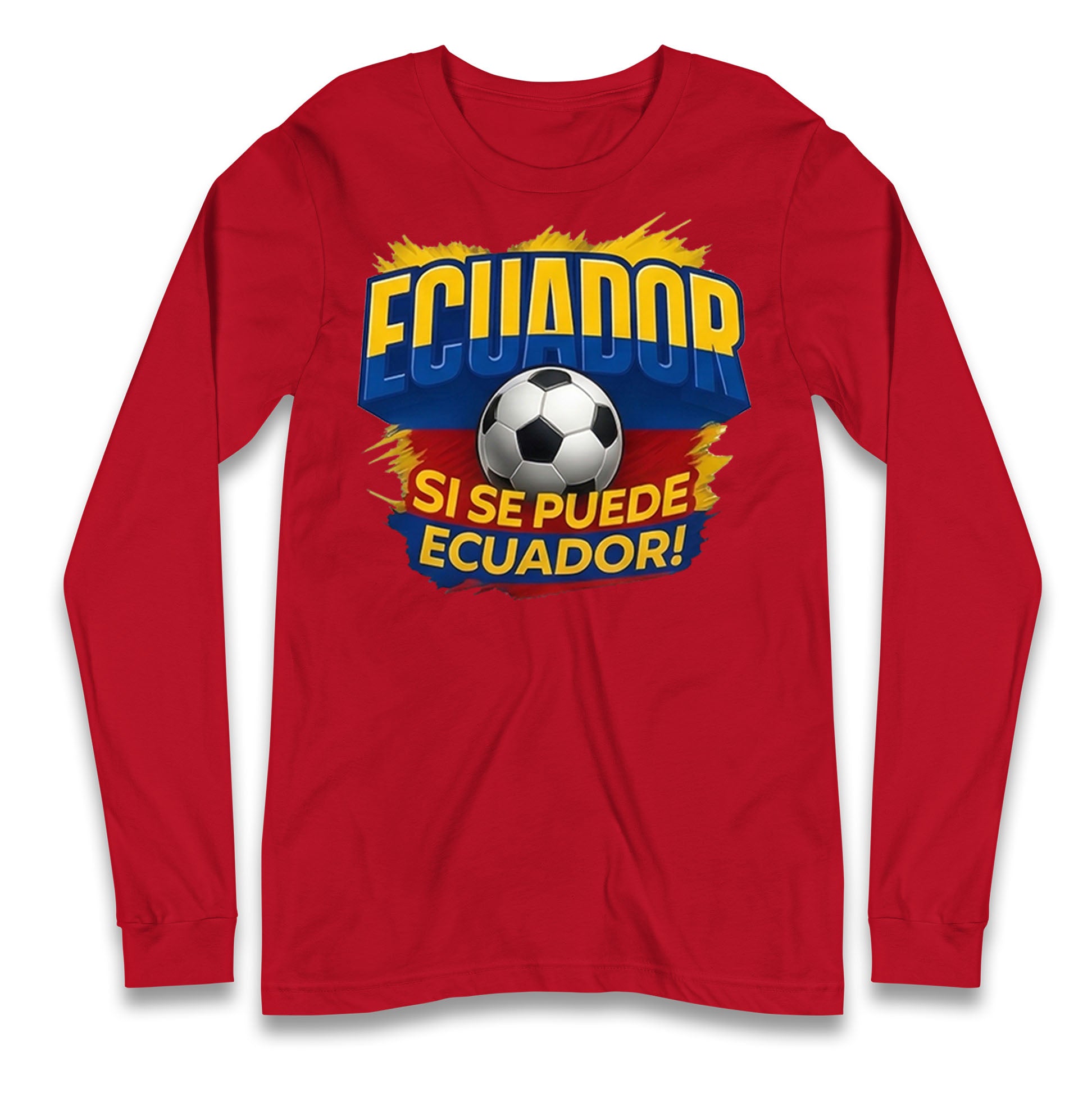 Ecuador Retro World Cup Longsleeve T Shirt