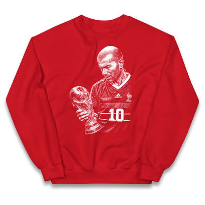 Zidane France Footballer Kids Jumper